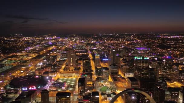 Vidéo Aérienne Centre Ville Louis Nuit — Video