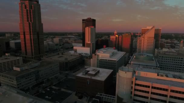 Video Aereo Della Città Des Moines Iowa — Video Stock