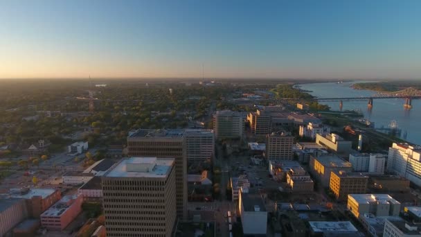 Aerial Video Baton Rouge Louisiana — Stockvideo