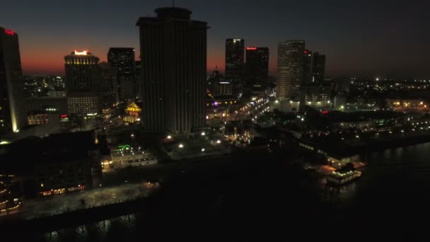 Aerial Video New Orleans Louisiana — Stockvideo