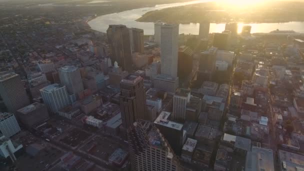 Luchtfoto Video Van New Orleans Louisiana — Stockvideo