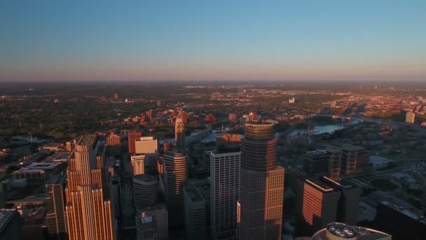 Aerial Video Minneapolis Minnesota — Stockvideo