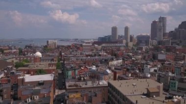 Downtown Boston güneşli bir hava video