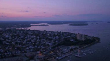 Şehir Portland geceleri hava video