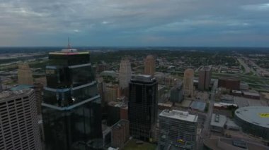 Kansas City 'nin Missouri' deki hava görüntüleri.
