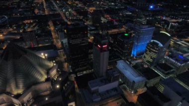 Iowa Des Moines şehrin havadan video