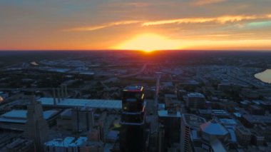 Kansas City 'nin Missouri' deki hava görüntüleri.