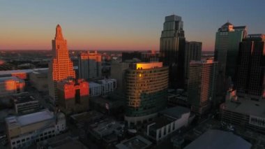 Kansas City 'nin Missouri' deki hava görüntüleri.