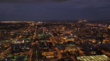 Gece şehir Louisville şehir hava video.