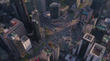 İlçesinde Gangnam Seoul güneşli bir hava video