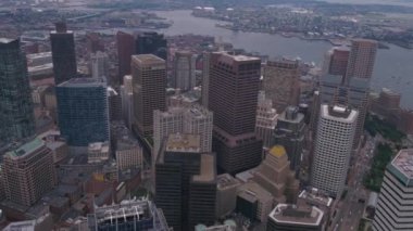 Downtown Boston güneşli bir hava video