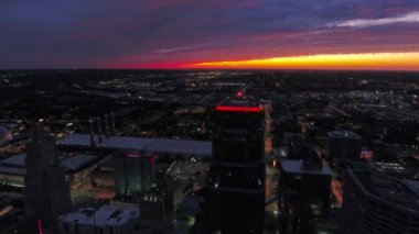 Kansas City 'nin Missouri' deki hava görüntüleri.