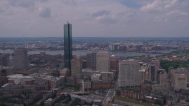 Downtown Boston güneşli bir hava video