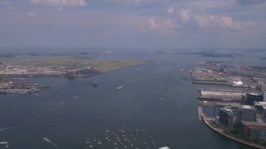 Downtown Boston güneşli bir hava video