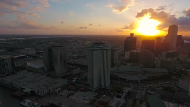 Vídeo Aéreo Nova Orleães Louisiana — Vídeo de Stock