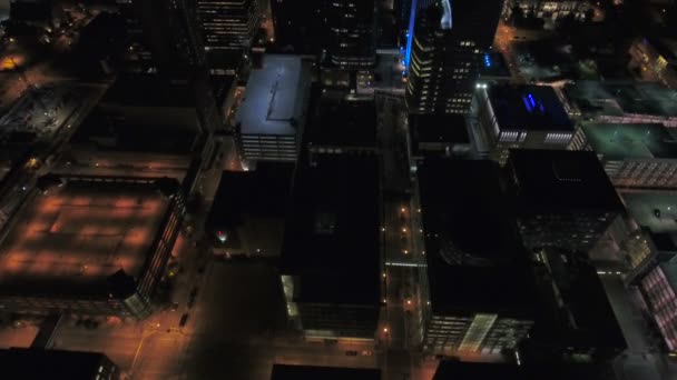Video Aéreo Ciudad Des Moines Iowa — Vídeo de stock