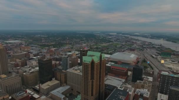 Aerial Video Louis Missouri — Stockvideo