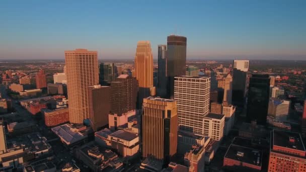 Lotnicze Wideo Minneapolis Stanie Minnesota — Wideo stockowe