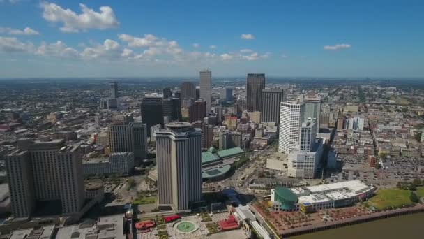 Aerial Video New Orleans Louisiana — Stockvideo