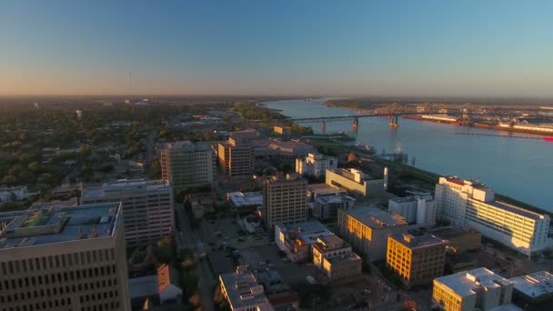 Aerial Video Baton Rouge Louisiana — Stockvideo