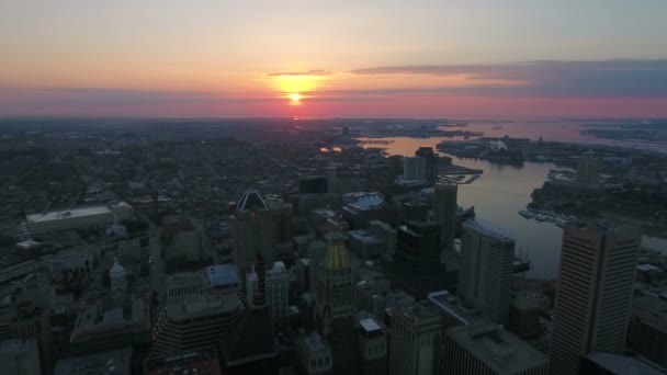 Повітряні Відео Балтимор Штаті Меріленд — стокове відео