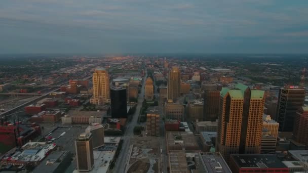 Vídeo Aéreo San Luis Missouri — Vídeo de stock