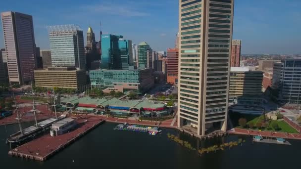 Vídeo Aéreo Baltimore Maryland — Vídeos de Stock