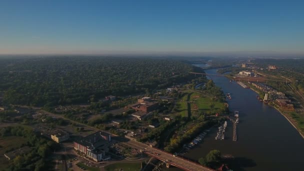 Aerial Video Saint Paul Minnesota — Stockvideo