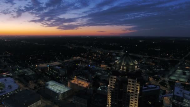 爱荷华州得梅因城市空中视频 — 图库视频影像