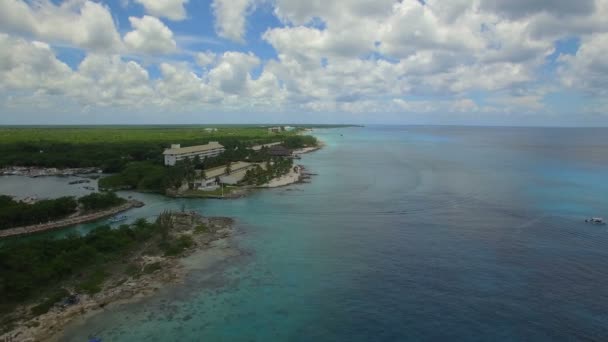 Aerial Video Cozumel Mexico — Stock Video