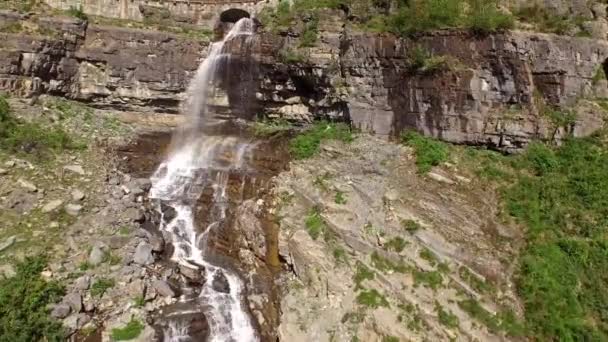 Lotnicze Wideo Glacier National Park Lasu — Wideo stockowe