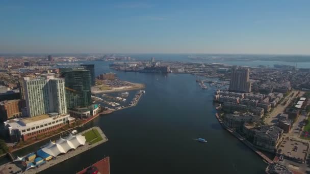 Aerial Video Baltimore Maryland — Stock Video