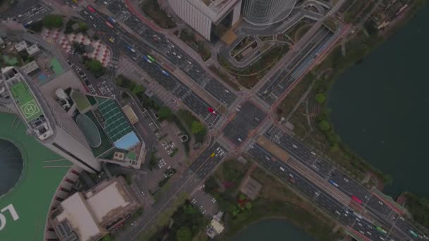 Luftbild Von Lotte World Tower Und Lotte World Jamsil Einem — Stockvideo