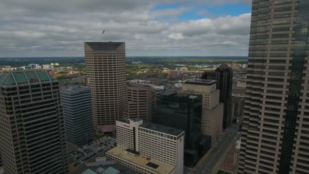 Luchtfoto Video Van Indianapolis Indiana — Stockvideo