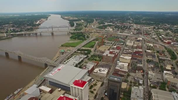 Aerial Kentucky Del Centro Louisville — Vídeos de Stock