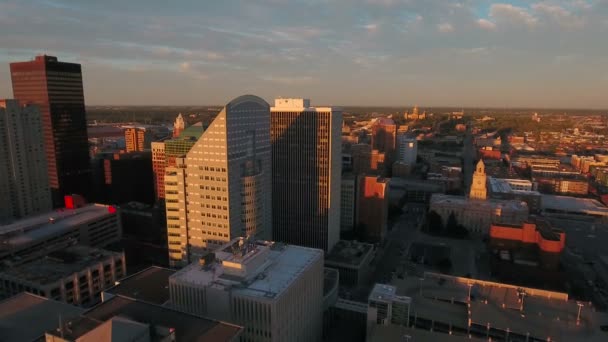 Aerial Video Des Moines City Iowa — Stock Video