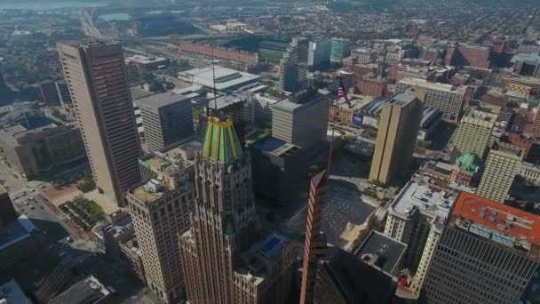 Aerial Video Baltimore Maryland — Stockvideo