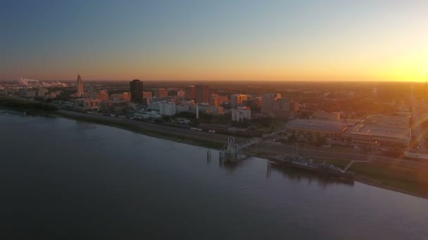 Aerial Video Baton Rouge Louisiana — Stock Video