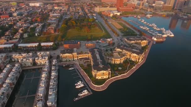 Aerial Video Baltimore Maryland — Stock Video