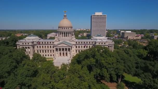 Aerial Video Jackson Mississippi — Stock Video