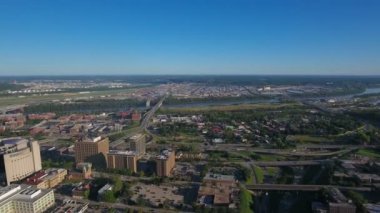 Kansas City 'nin Missouri' deki hava görüntüleri.