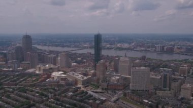 Downtown Boston güneşli bir hava video