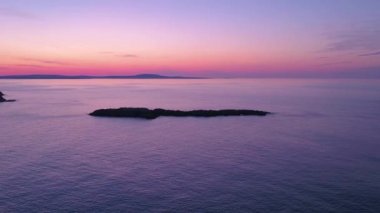 Anteni Maine Acadia Milli Parkı gündoğumu