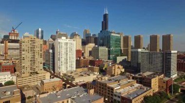 Downtown Chicago hava video 
