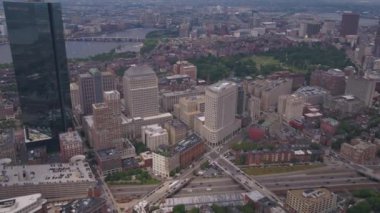 Downtown Boston güneşli bir hava video
