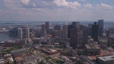 Downtown Boston güneşli bir hava video