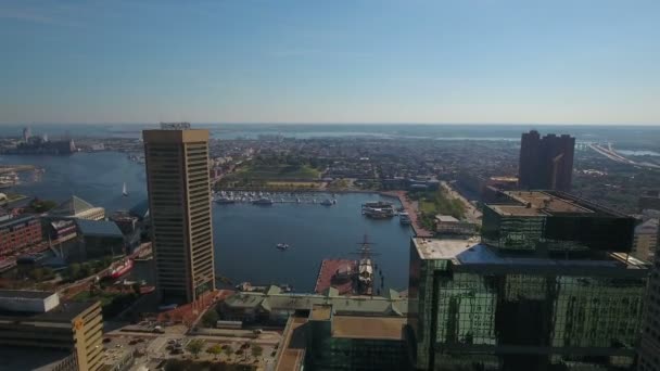 Aerial Video Baltimore Maryland — Stockvideo