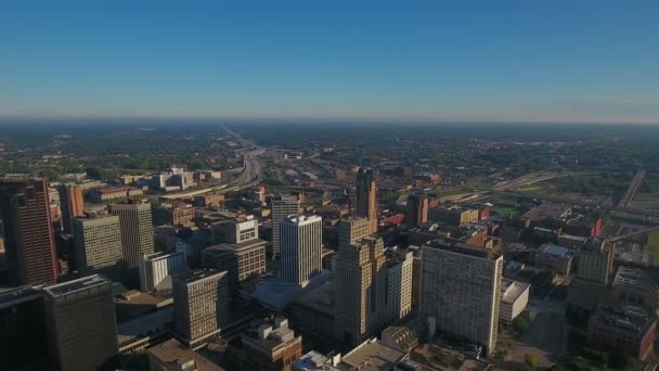 Aerial Video Saint Paul Minnesota — Stockvideo