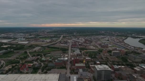 密苏里州堪萨斯城的空中录像 — 图库视频影像