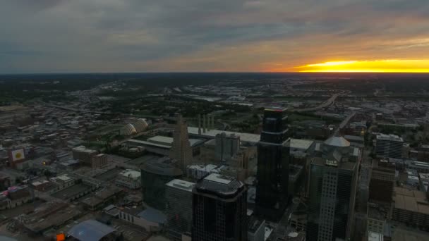 Kansas City Nin Missouri Deki Hava Görüntüleri — Stok video